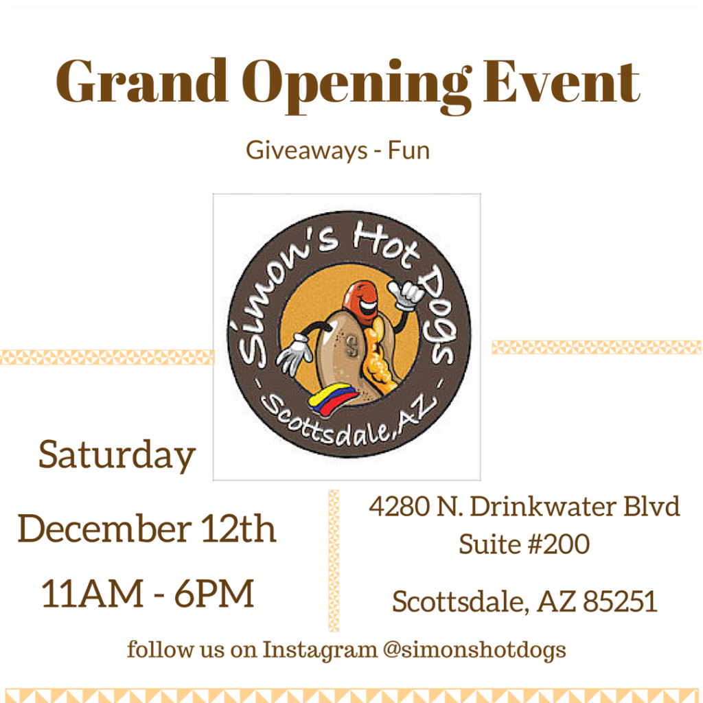 Simons Hot Dogs Grand Opening